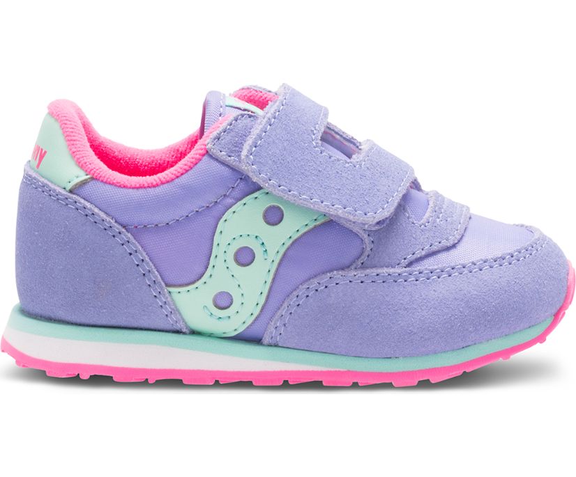 Saucony Baby Jazz Hook & Loop Kids\' Sneakers Purple / Mint | AU 715DFMN